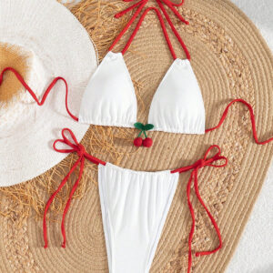 oly-06b4da92d2975f6fb187f7f4c3a54094 Wholesale 2025 North American Fashion Split Bikini Swimsuit Cross-Border Independent Station Ins Sexy Brazilian Thong Bikini