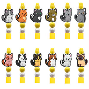Wholesale Random 100pcs Product Cat Creative Ballpoint Pen Bead