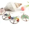 Wholesale 1 Pair Retro Ethnic Style Pastoral Tree Life Tree Natural Stone Copper Crystal Women'S Drop Earrings Earrings