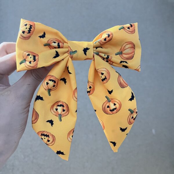 Wholesale Amazon Cross-Border Best-Selling Halloween Bow Ribbon Hairpin Versatile Spring Clip Christmas Hair Accessories Headdress Decoration