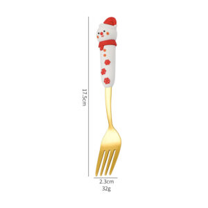 Snowman fork [gold]
