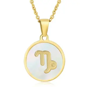 White shell-Capricorn (Including Chain)