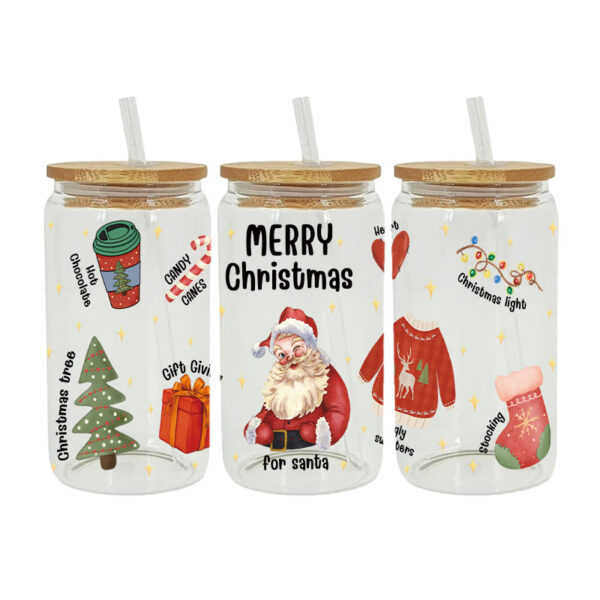 Wholesale Uv Transfer Sticker Glass Cup Crystal Label Crystal Sticker Cross-Border Exclusive for 16oz Glass Cup Special Sticker 23Cmx11Cm