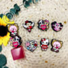 Wholesale Valentine's Day Beads Silicone Cartoon Jewelry Focal Beads