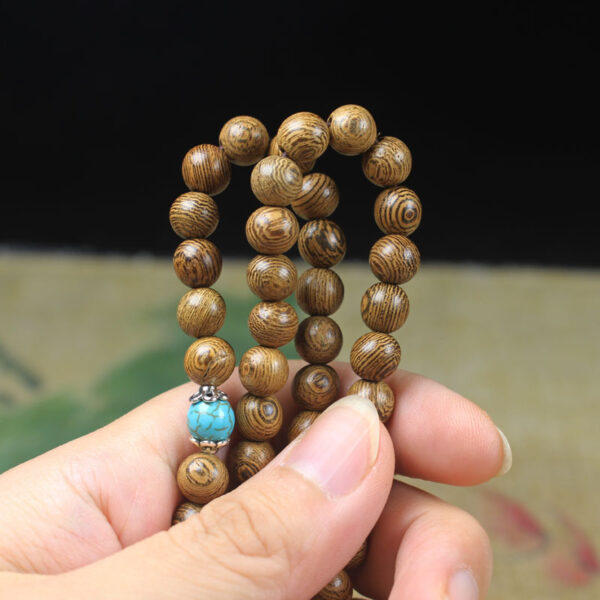 Wholesale Long-term sales of chicken wings and wood beads 108 beads bracelet wooden crafts beads