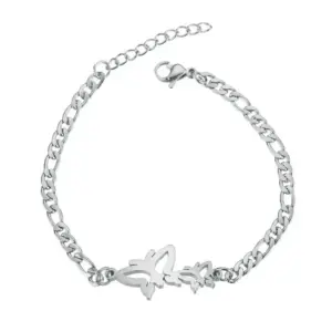 2 Butterflies (Steel Color)
