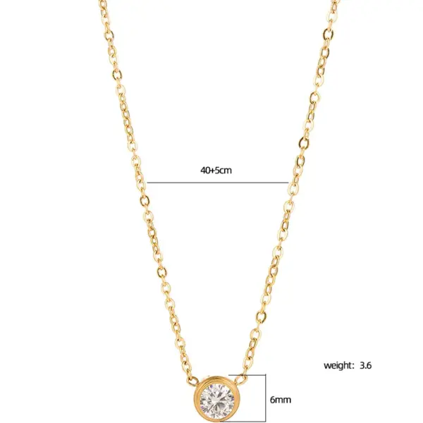 Wholesale Ion Plating (IP) 18K Gold Plated Round 304 Stainless Steel Elegant Glam Luxurious Waterproof Non Tarnish Bracelets Necklace