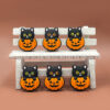 Wholesale Factory Direct Sales in Stock Popular Halloween Food Grade Silicone Glue Pumpkin Beads Teether Burnt Beads New