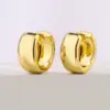 Wholesale Fashion Geometric Copper Plating Pleated Hoop Earrings 1 Pair