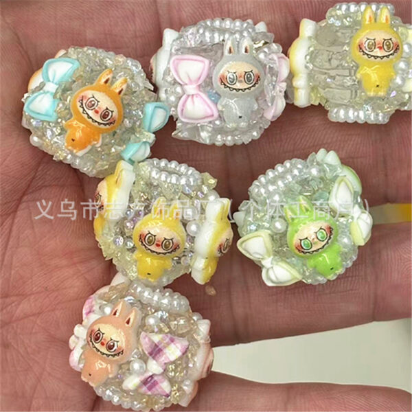 oly-0724fc7ee6a6ee608b5c8f26afe87f9e Wholesale Cartoon Sugar Monster Beaded Flower Balls DIY