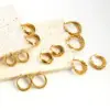 Wholesale 1 Pair Vacation Simple Style Geometric Plating 304 Stainless Steel 18K Gold Plated Earrings