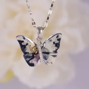 Colorized Butterfly Silver A2884