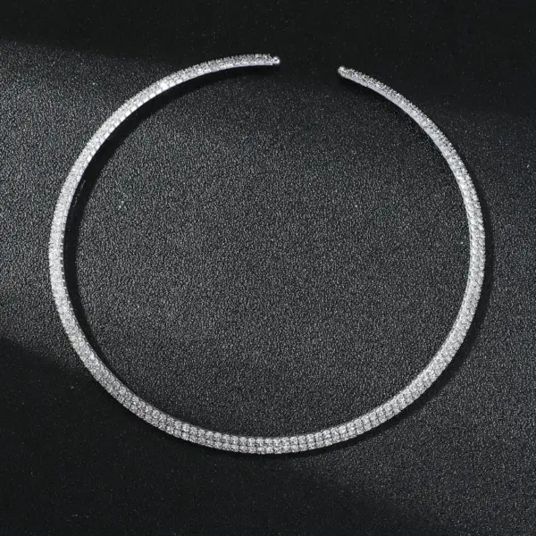 PVD Coated Real Gold Plated Solid Color Stainless Steel Elegant Simple Style Waterproof Non Tarnish Necklace