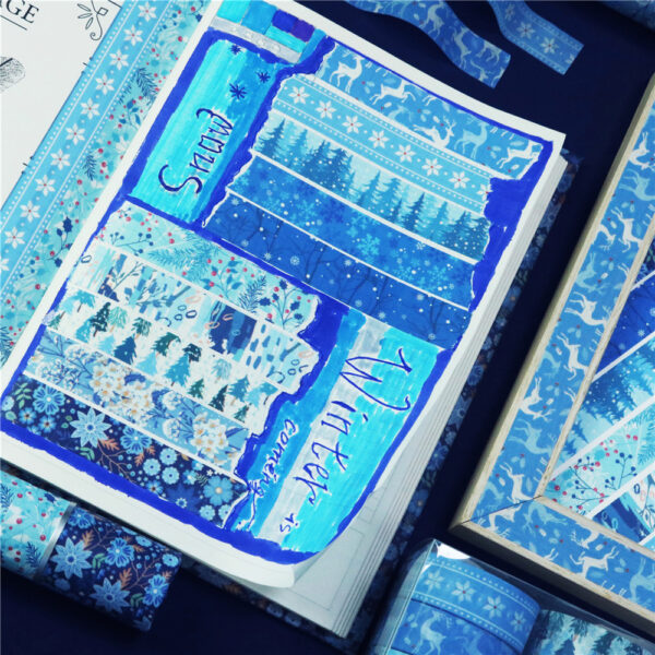 Wholesale Winter Washi Tape Snowflake Christmas Winter DIY Decorative Pocket Tape