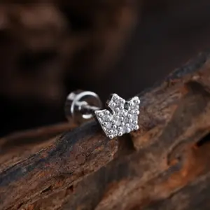 3349 Silver / Ear Studs