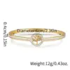 304 Stainless Steel Life Tree PVD Coated Artificial Rhinestones 18K Gold Plated Classic Style Rose Gold Gold Sier Bangle