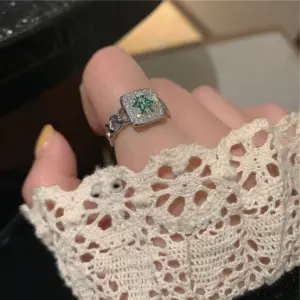 Z0093 the Chinese Character FA-Silver / Adjustable Opening