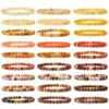 Unisex Natural Stone Healing Geometric Color Block Bracelets Healing Crystals Jewelry