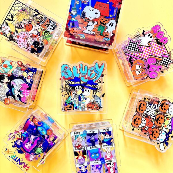 Wholesale New Halloween Acrylic Pen Holder/Pen Case, Cross-border Stationery Storage, 10cm