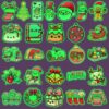 Wholesale 52 Christmas Glow-in-the-Dark Stickers