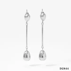 Silver Long Style Earrings