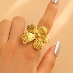 19 18K Real Gold Flower 9360