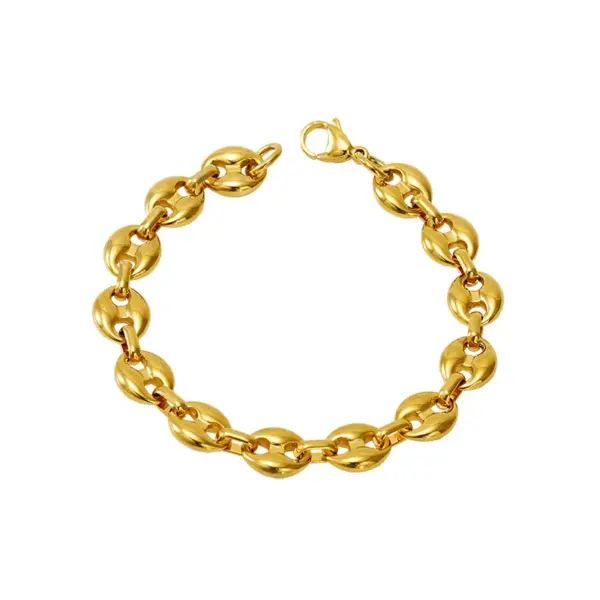 Wholesale Simple Style Solid Color 304 Stainless Steel Bracelets In Bulk