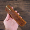 Wholesale Vintage Pencil Case Genuine Leather Knife Case