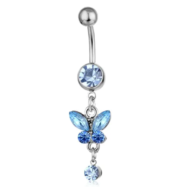 Belly Rings Fashion Bow Knot Rhinestone