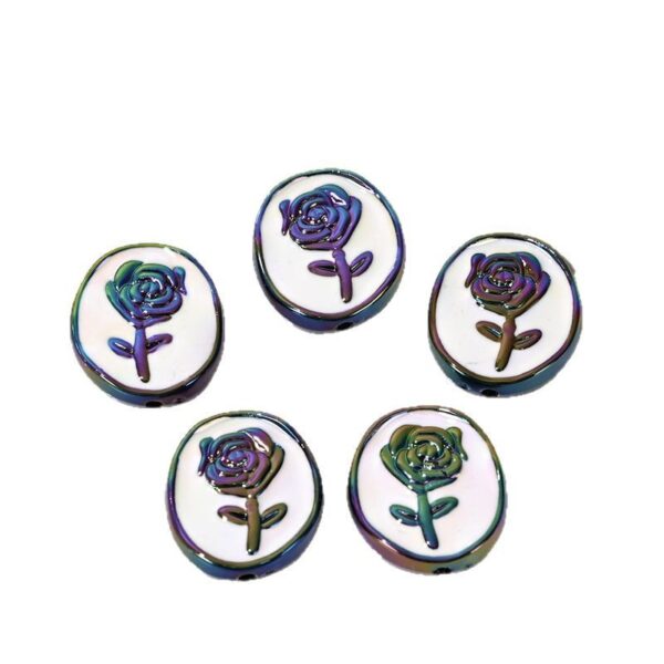 Wholesale Chanel-style straight-hole irregular-shaped beads