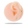 1 Piece Ear Cartilage Rings & Studs Simple Style Geometric Pure Titanium Plating Inlay Zircon