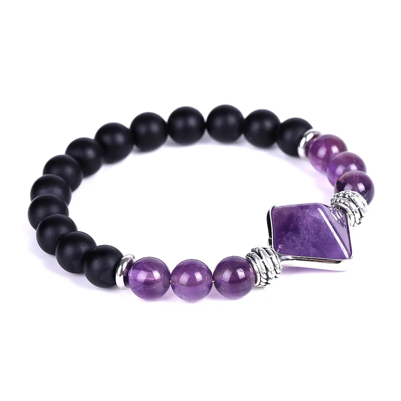 Wholesale Fashion Ball Stone Beaded Inlay Artificial Crystal Bracelets 1 Piece