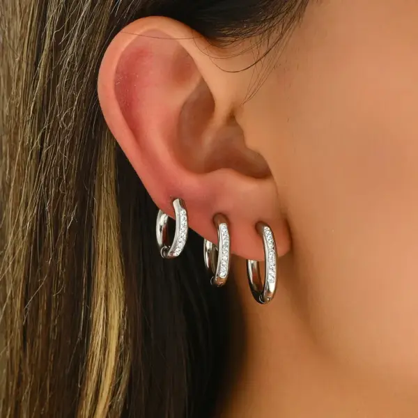 316 Stainless Steel Star Heart Shape PVD Coated Stone-Free 18K Real Gold Plated Elegant Simple Style Drop Earrings Ear Studs