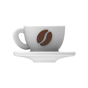 3d white coffee cup