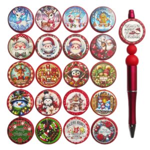 Wholesale Silicone Cute Cartoon Christmas Luminous Beads DIY Beads