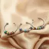 Wholesale Fashion Round Stainless Steel Open Ring 1 Piece