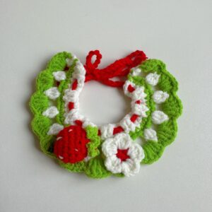 Plant strawberry bib / Suitable for dolls 15~20cm tall