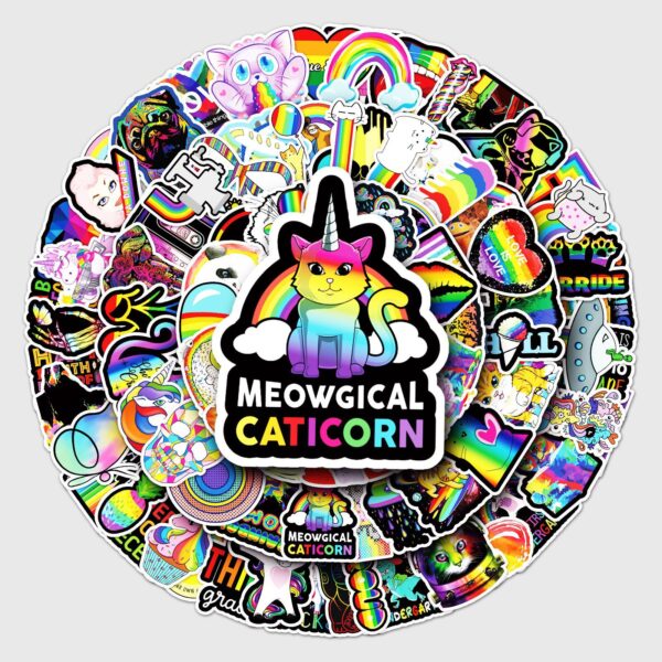 Wholesale 100 color series ins style graffiti personalized tablet scooter car mobile phone waterproof decoration sticker