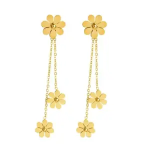 Gold Tassel Earrings