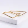 Wholesale PVD Coated Imitation Gold Geometric Stainless Steel Simple Style Waterproof Non Tarnish Earrings