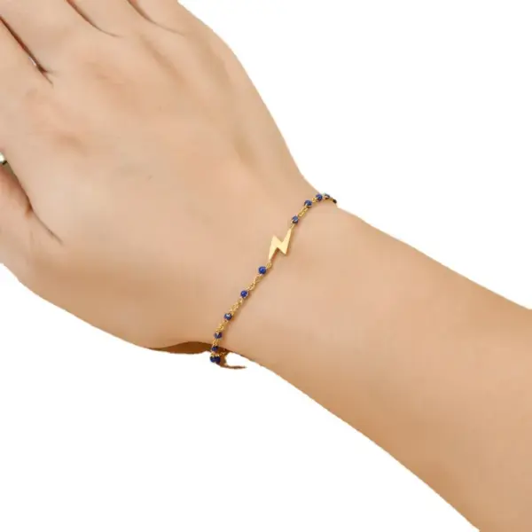 Wholesale Bohemian Lightning Stainless Steel Plating Gold Plated Bracelets