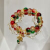 Wholesale Christmas Bow Bell Bracelet