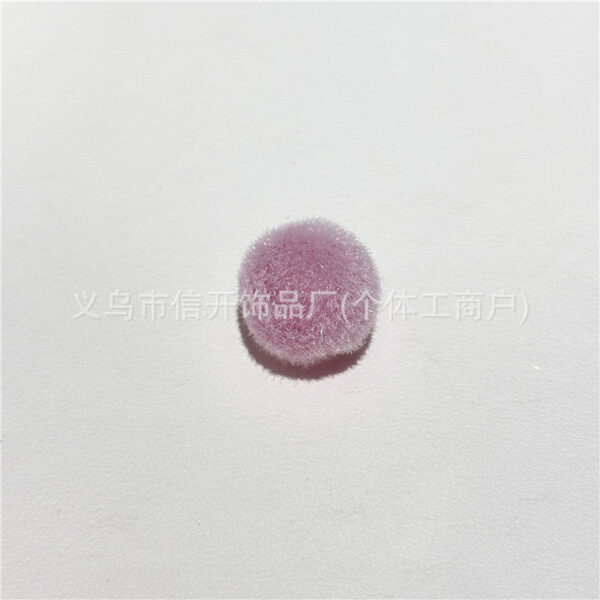 Wholesale Colorful flocked round beads
