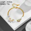 Wholesale 304 Stainless Steel Star Moon PVD Coated Shell 18K Real Gold Plated Casual Simple Style Waterproof Non Tarnish Pearl Inlay Bracelets Earrings Necklace