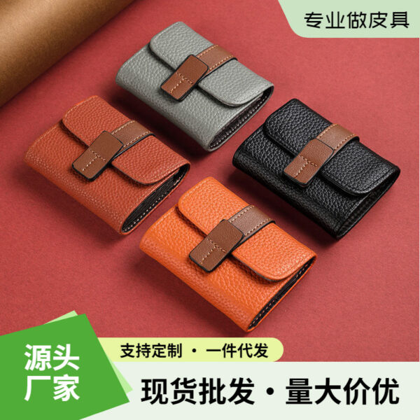 Wholesale Simple Buckle Multi-Card Slot Bank Card Holder Wallet