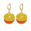 Wholesale Cross-border new products fruit earrings Lemon avocado strawberry cute fruit ins style alloy drop earrings jewelry