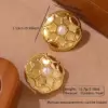 Wholesale 304 Stainless Steel Plastic Quadrilateral Round Electroplating Imitation Gold Elegant Sweet Simple Style Ear Studs