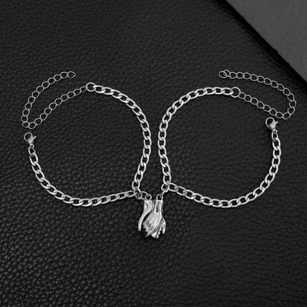 Wholesale Simple Style Geometric 304 Stainless Steel Silver Plated No Inlaid Bracelets In Bulk