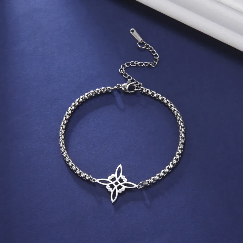 Wholesale Simple Style Classic Style Solid Color 304 Stainless Steel Bracelets In Bulk