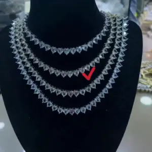 Choker Gold White Diamond 34cm